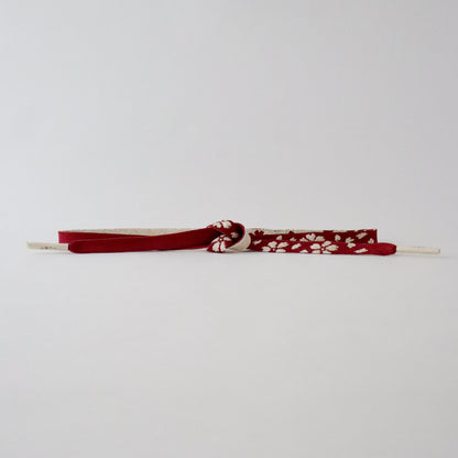 帯締め「高麗組 - 桜尽くし wine」大原商店