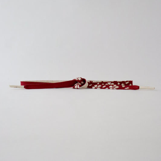 帯締め「高麗組 - 桜尽くし wine」大原商店